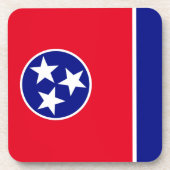 Tennessee-Flagge Getränkeuntersetzer (Vorderseite)