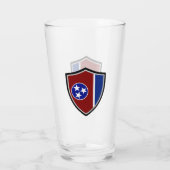 Tennessee-Flagge Glas (Rückseite)