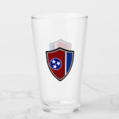 Tennessee-Flagge Glas (Vorderseite)