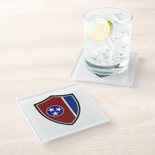 Tennessee-Flagge Glasuntersetzer