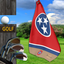Tennessee flagge Golf Handtuch Mit Monogramm / Pat