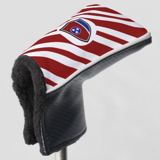 Tennessee-Flagge Golf Headcover (3/4 Vorderseite)