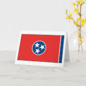 Tennessee-Flagge Karte (Gelbe Blume)
