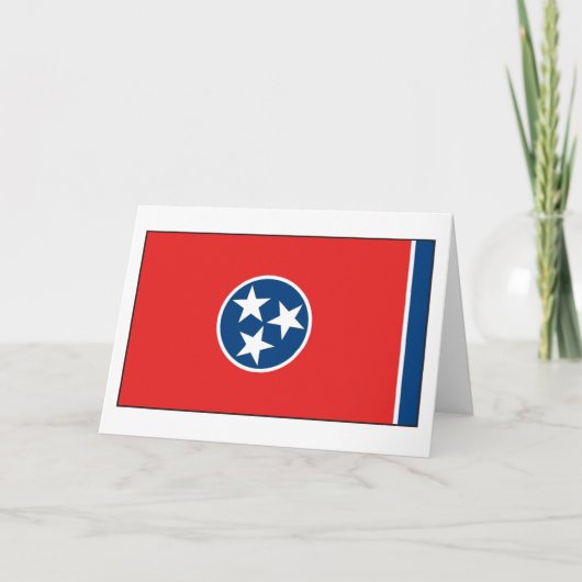 Tennessee-Flagge Karte (Vorderseite)