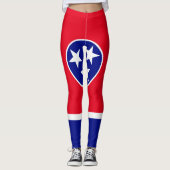 Tennessee-Flagge Leggings (Vorderseite)
