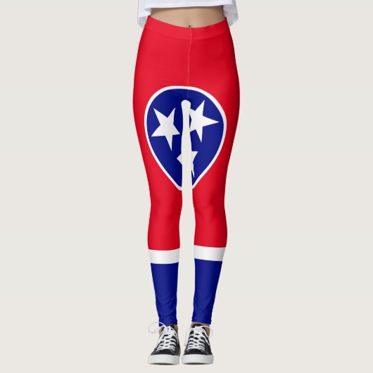Tennessee-Flagge Leggings (Vorderseite)