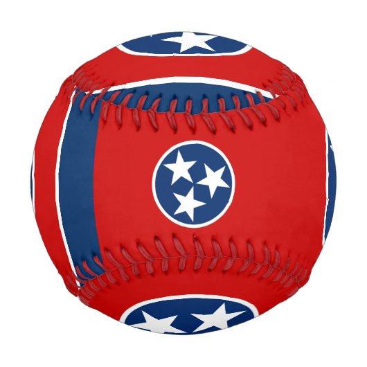 Tennessee-Flagge, Monogramm/Baseball-Bälle Baseball (Rückseite)