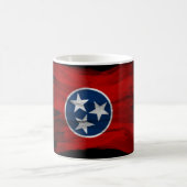 Tennessee-Flagge Pinselstrich, Tennessee-Flagge Kaffeetasse (Mittel)