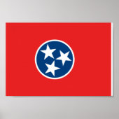 Tennessee-Flagge Poster (Vorne)