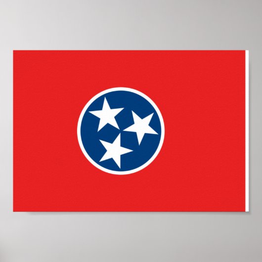 Tennessee-Flagge Poster (Vorne)