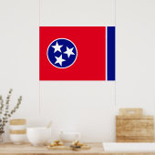 Tennessee-Flagge Poster (Küche)