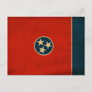 Tennessee-Flagge Postkarte