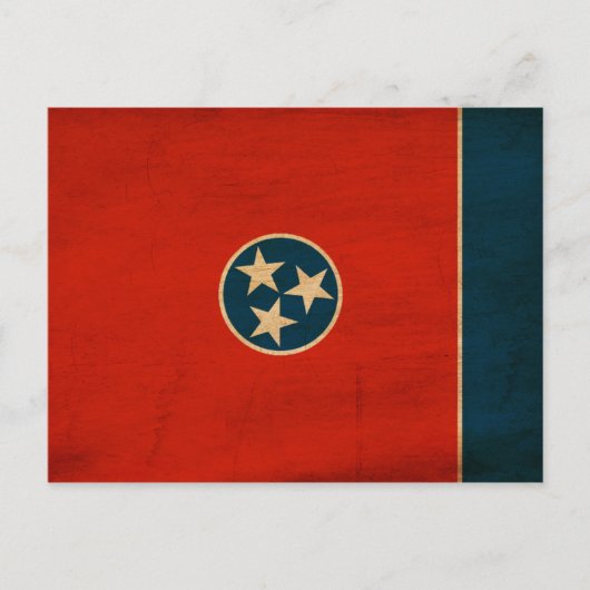 Tennessee-Flagge Postkarte (Vorderseite)
