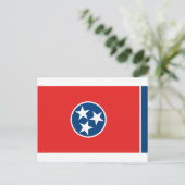 Tennessee-Flagge Postkarte (Stehend Vorderseite)