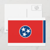 Tennessee-Flagge Postkarte (Vorne/Hinten)