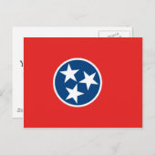 Tennessee-Flagge Postkarte (Vorne/Hinten)