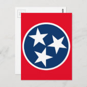 Tennessee-Flagge Postkarte (Vorne/Hinten)