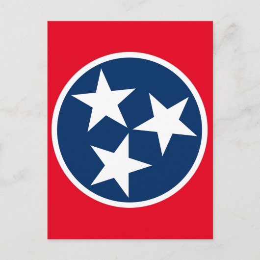 Tennessee-Flagge Postkarte (Vorderseite)