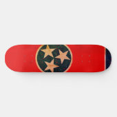 Tennessee-Flagge Skateboard (Horizontal)