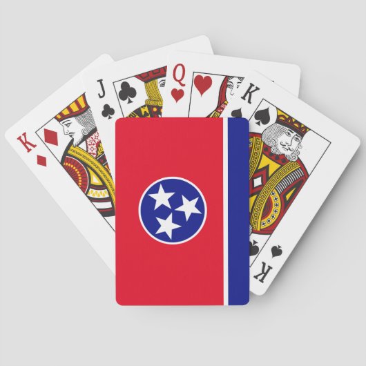 Tennessee-Flagge Spielkarten (Rückseite)