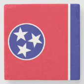 Tennessee-Flagge Steinuntersetzer (Vorderseite)