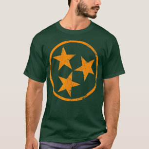 Tennessee-Flagge Vintage-Grunge abgenutztes Grafik T-Shirt