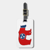 Tennessee-Flaggenträger Gepäckanhänger (Vorderseite vertikal)