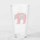 Tennessee-Flaggenträger Glas (Rückseite)