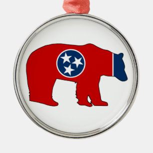 Tennessee-Flaggenträger Ornament Aus Metall