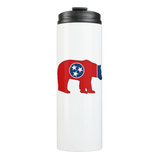 Tennessee-Flaggenträger Thermosbecher (Vorderseite)