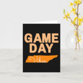 Tennessee Football Game Day Vibes Fall Tailgate Karte (Gelbe Blume)