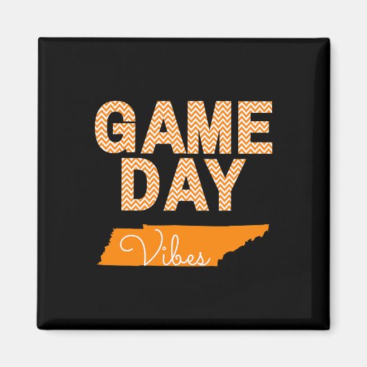 Tennessee Football Game Day Vibes Fall Tailgate Magnet (Vorne)