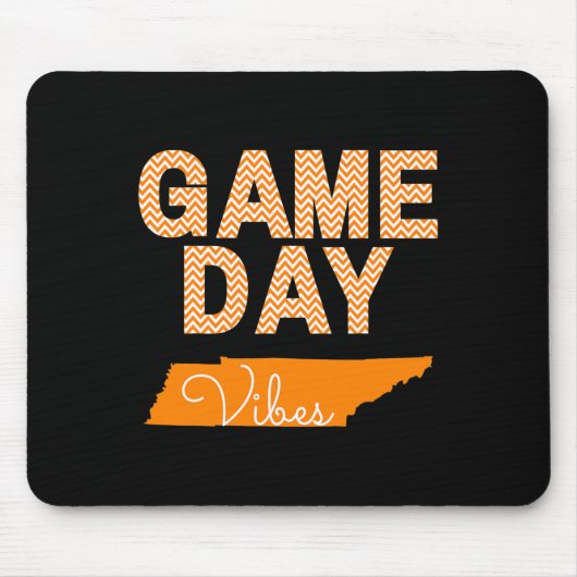 Tennessee Football Game Day Vibes Fall Tailgate Mousepad (Vorne)