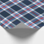 Tennessee Football Kariert Wrapping Paper Geschenkpapier (Ecke)