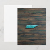 Tennessee Form Aquamarin Dankeskarte (Vorne/Hinten)