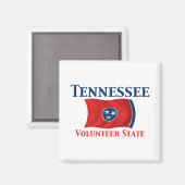 Tennessee - Freiwilliger Staat Magnet (Vorderseite/Rückseite)