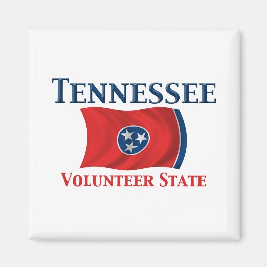 Tennessee - Freiwilliger Staat Magnet (Vorne)