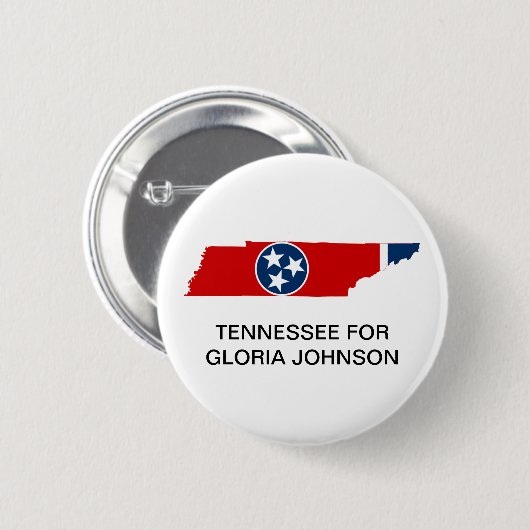 TENNESSEE für Gloria Johnson Senat BUTTON (Vorne & Hinten)
