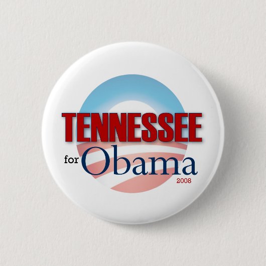 TENNESSEE für Obama Button (Vorderseite)