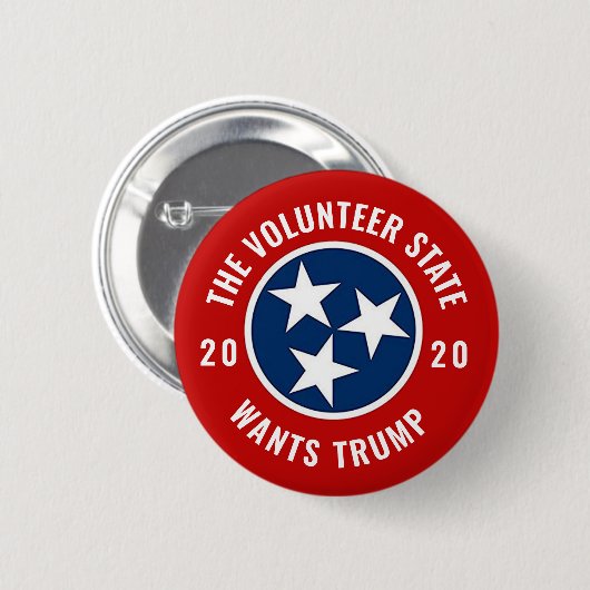 Tennessee für Trump Button (Vorne & Hinten)