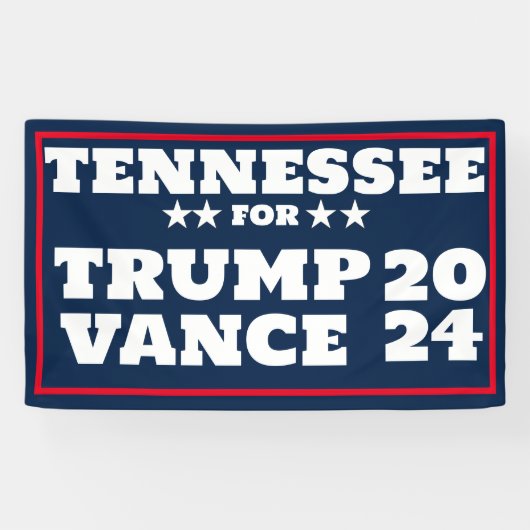 Tennessee für Trump Vance 2024-Banner Banner (Horizontal)