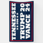 Tennessee für Trump Vance 2024-Banner Banner (Vertikal)