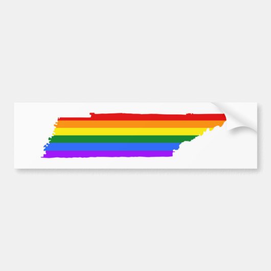 Tennessee Gay Pride Autoaufkleber (Vorne)