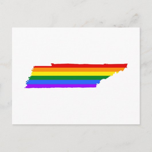 Tennessee Gay Pride Postkarte (Vorderseite)