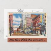 Tennessee, Gay Street, Knoxville Postkarte (Vorne/Hinten)