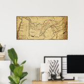 Tennessee GovernmentPanoramakarteTennessee Poster (Heimbüro)