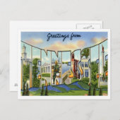 Tennessee-Grüße von US-Staaten Postkarte (Vorne/Hinten)