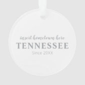 Tennessee Heimat Personalisierte Ornament (Rückseite)