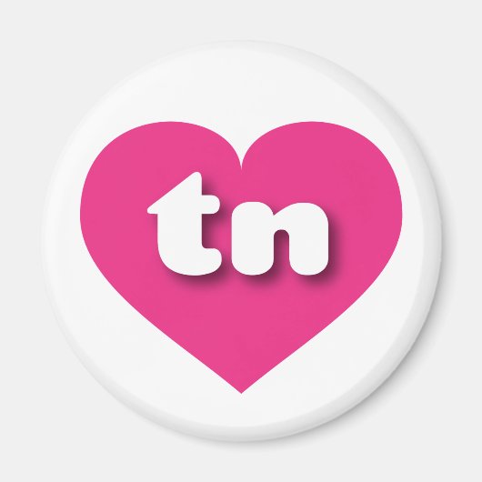 Tennessee heißen rosa Herz - I Liebe Magnet (Vorne)