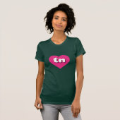 Tennessee heißen rosa Herz - I Liebe T-Shirt (Vorne ganz)